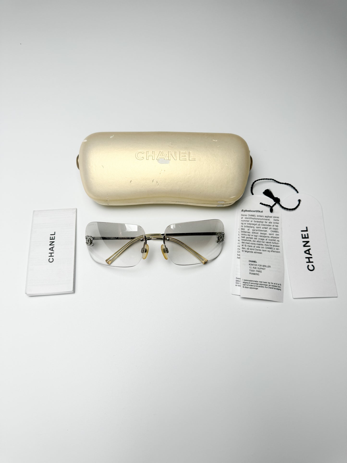 Chanel Rimless CC Diamanté Sunglasses