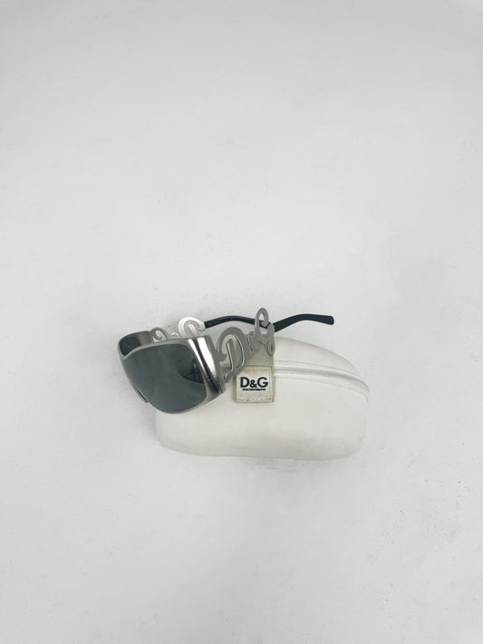 D&G Silver Logo Sunglasses