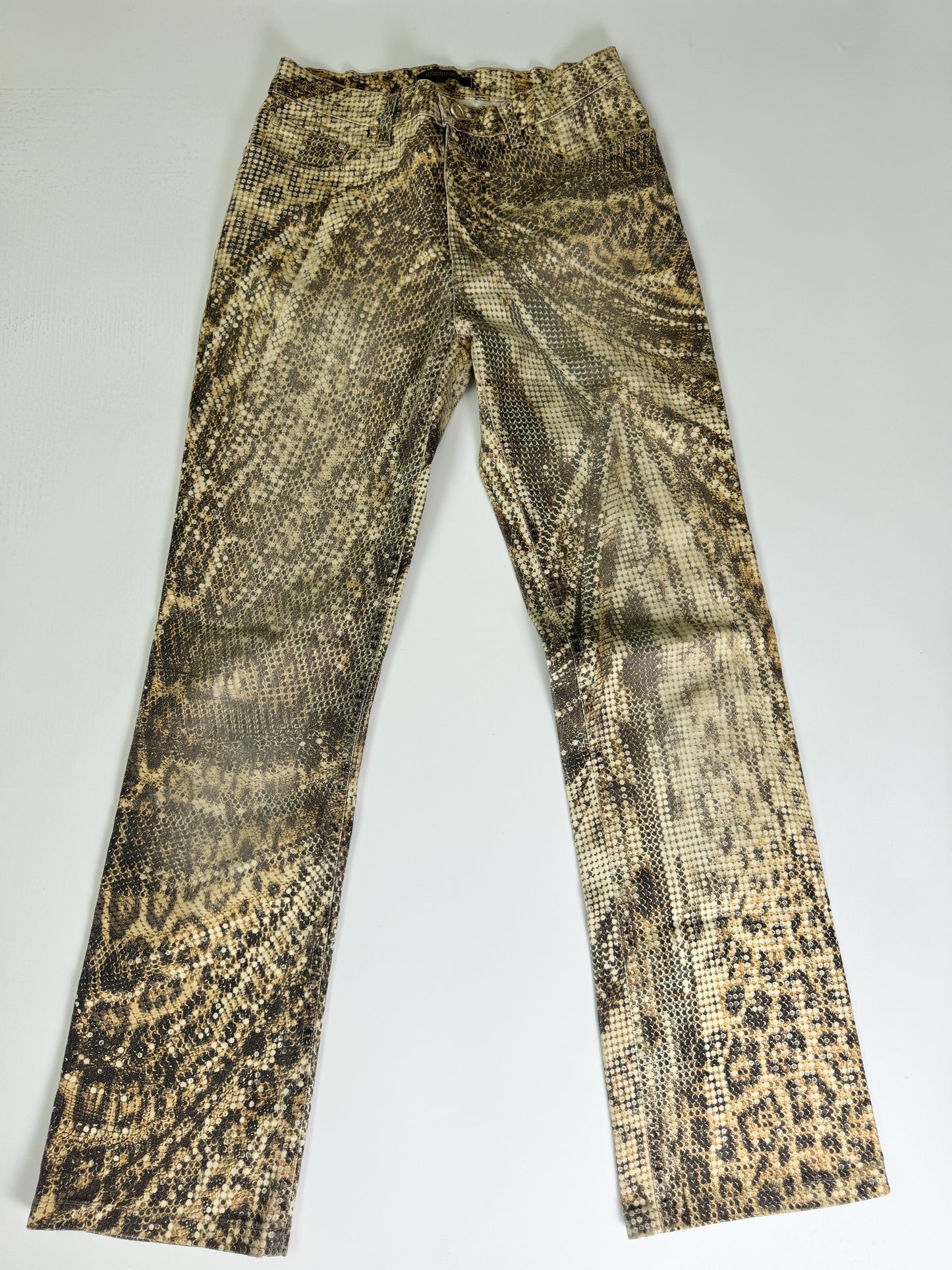 Roberto Cavalli Animal Print Jeans