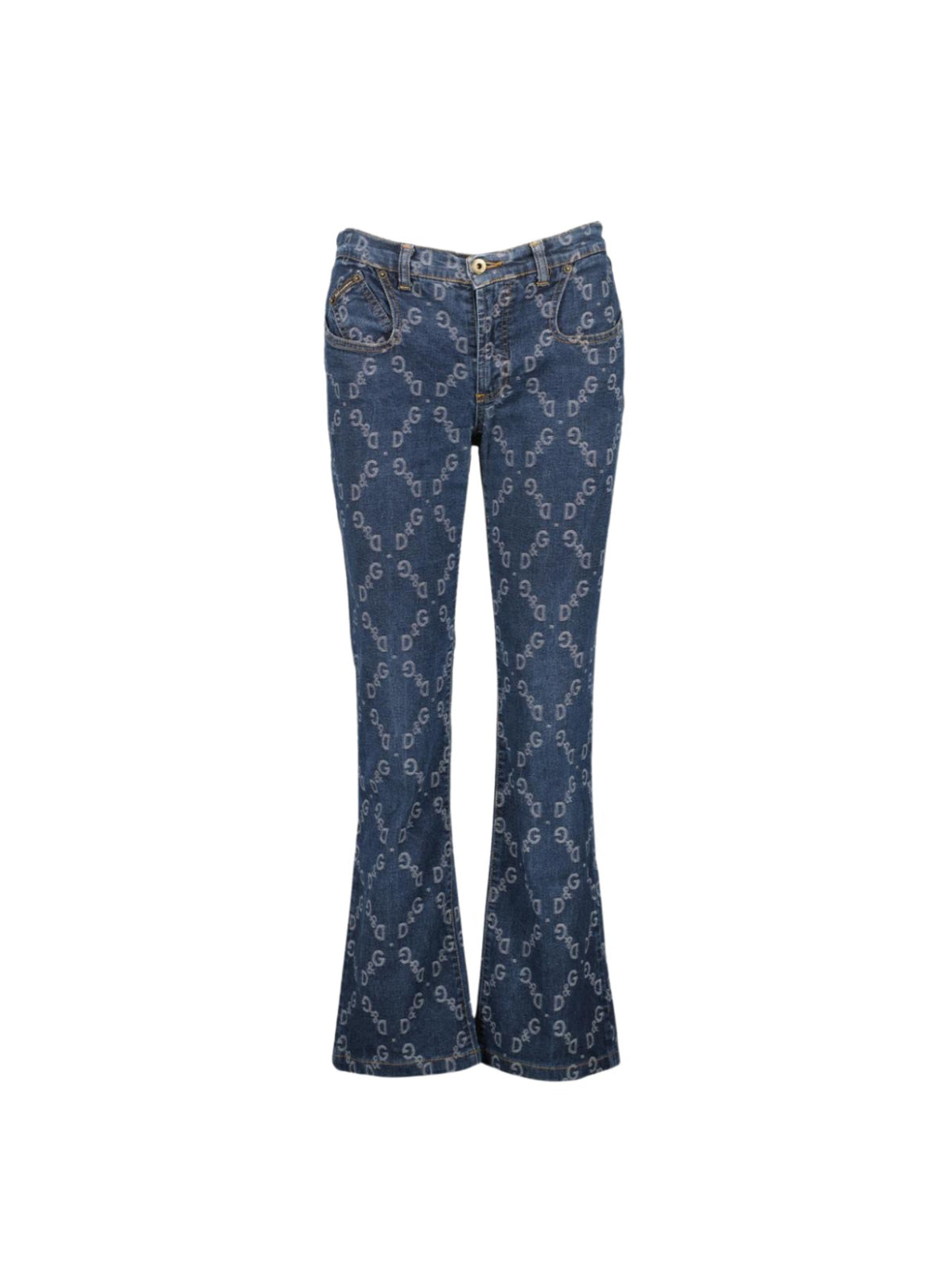 D&G Logo Print Jeans