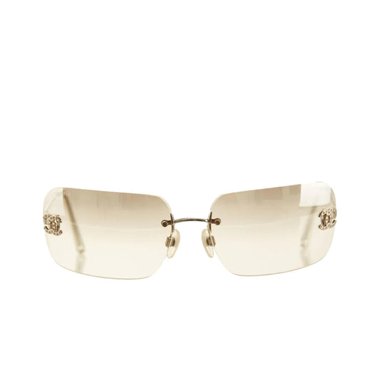 Chanel Rimless CC Diamanté Sunglasses