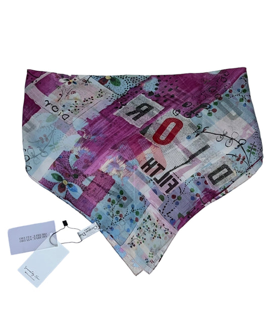 Authentic Vintage Christian Dior by John Galliano 2003 filth scarf. 