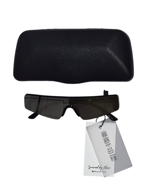 Balenciaga silver ski sunglasses. Balenciaga case