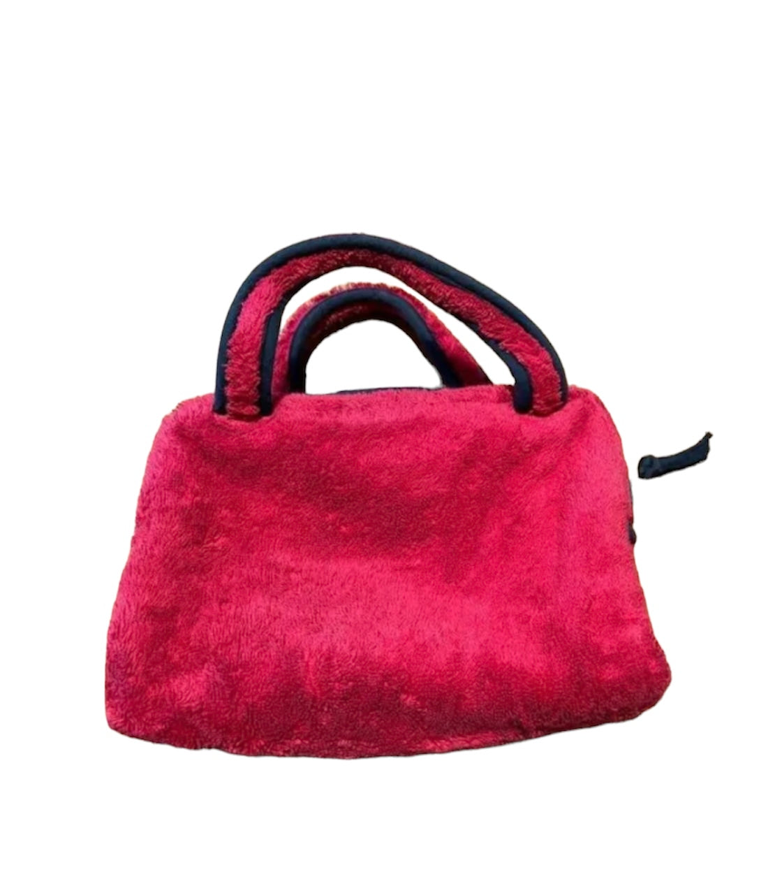 Christian Dior Red Terry Cloth Bag