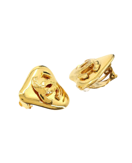 Chanel 1993 Heart Earrings