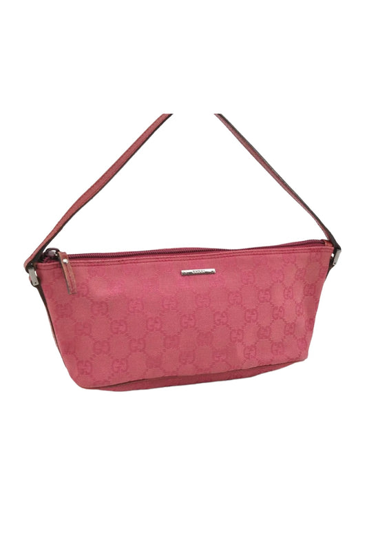 Authentic Vintage Rare pink Gucci monogram Pochette