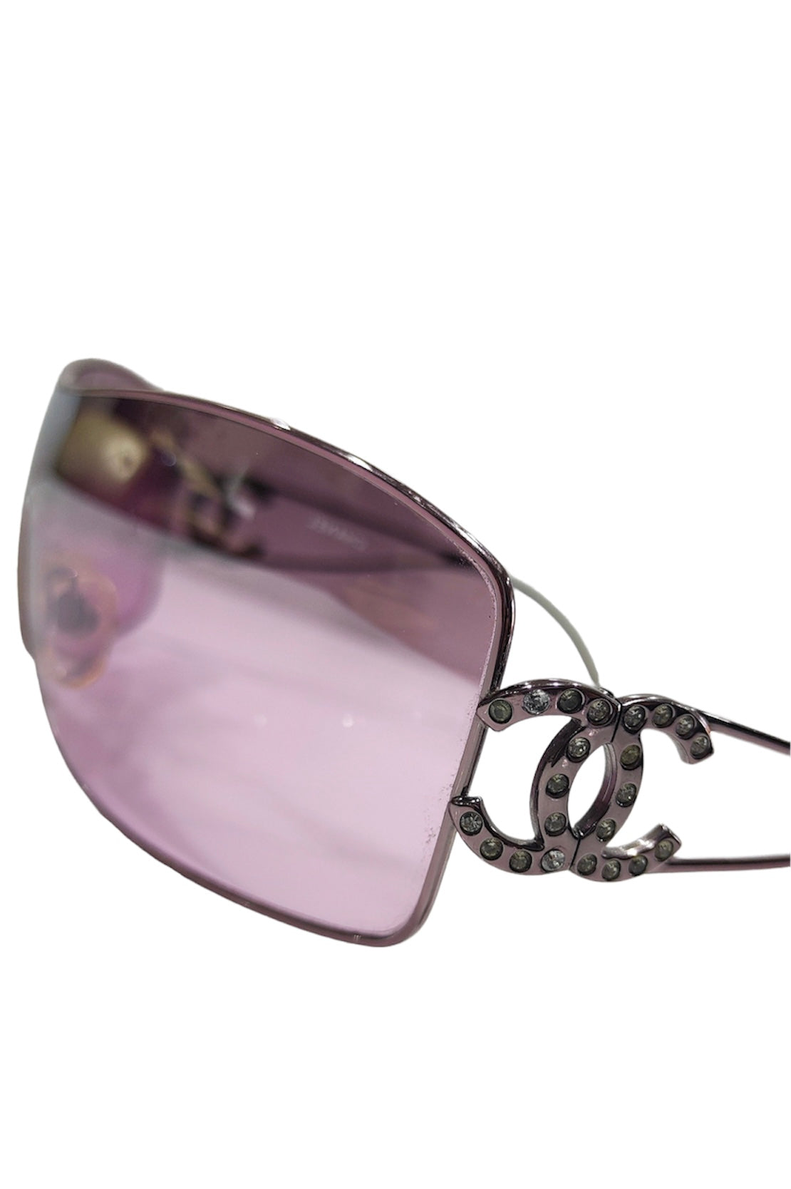 Vintage Chanel Pink rimless sunglasses