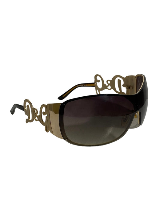 D&G Gold Logo Sunglasses