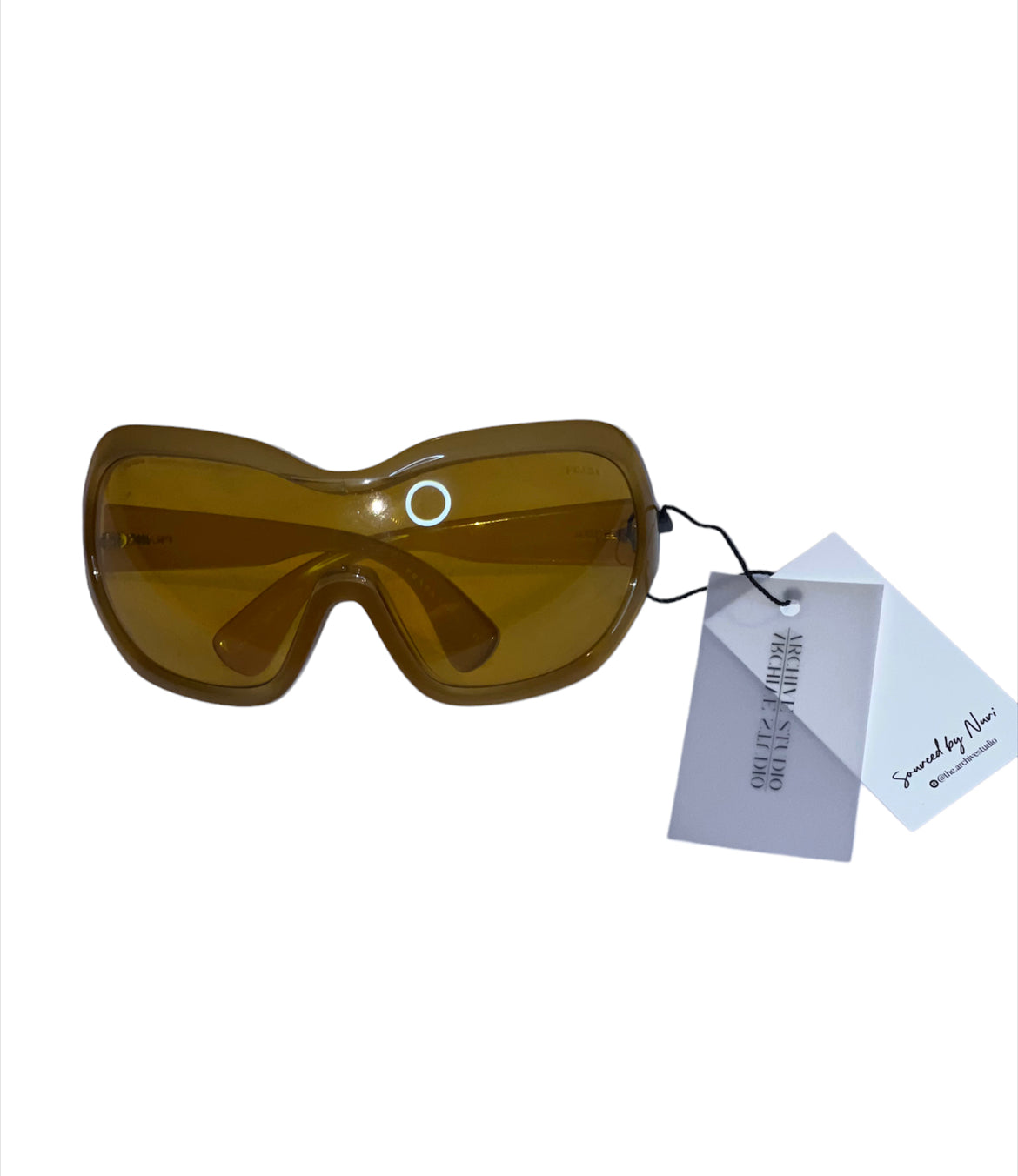 Authentic Yellow Prada Illusion Shield Sunglasses F/W 2011 