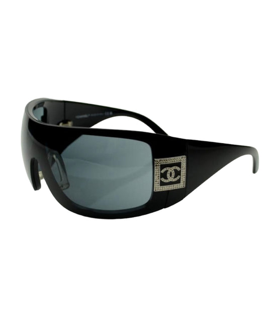 Vintage Chanel Oversized shield sunglasses