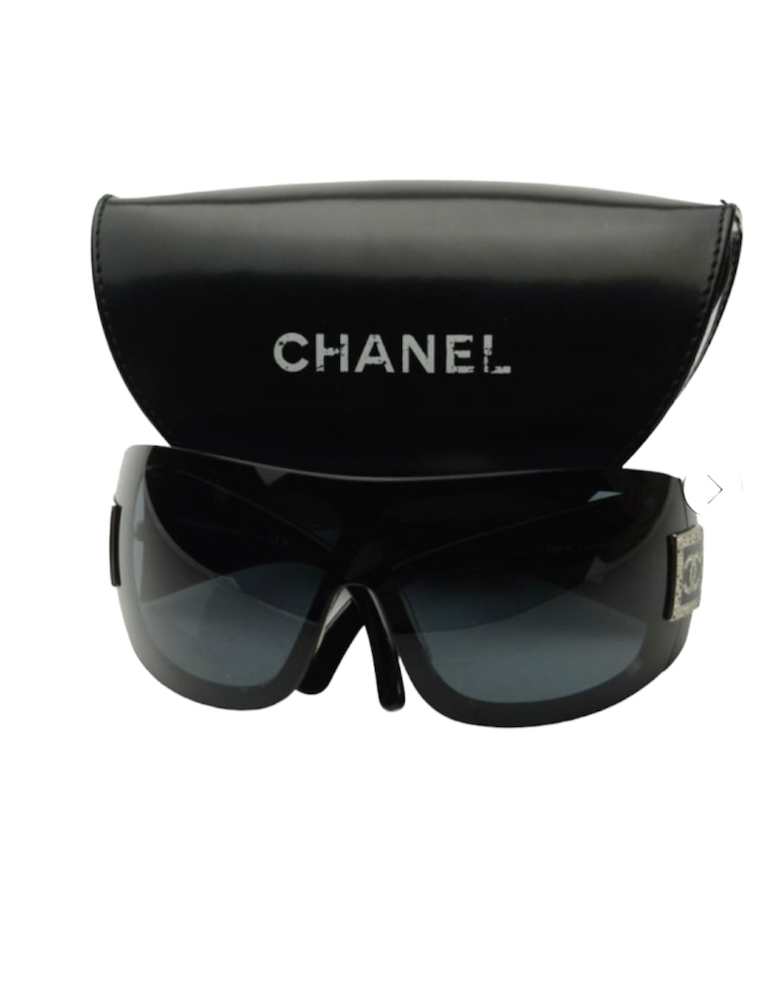 Vintage Chanel Oversized shield sunglasses